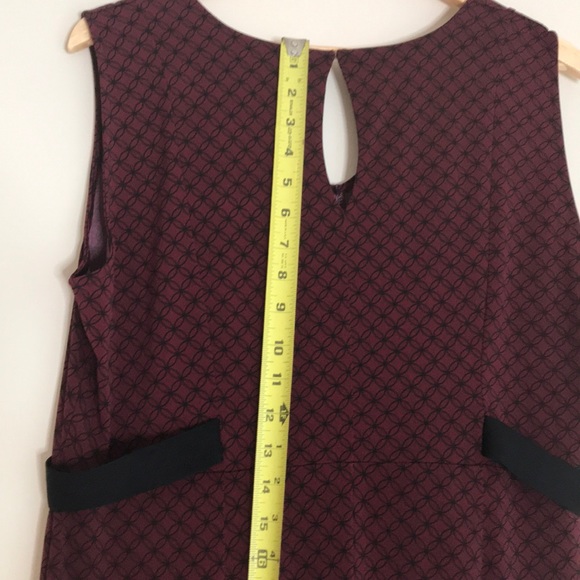 Motherhood Maternity Midi Dress Burgundy SZ Large - Picture 14 of 16